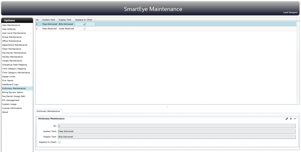 dictionary-maintenance